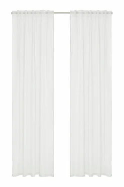Sale &Home Multibåndsgardin Delilah 2-pak Cremet hvid