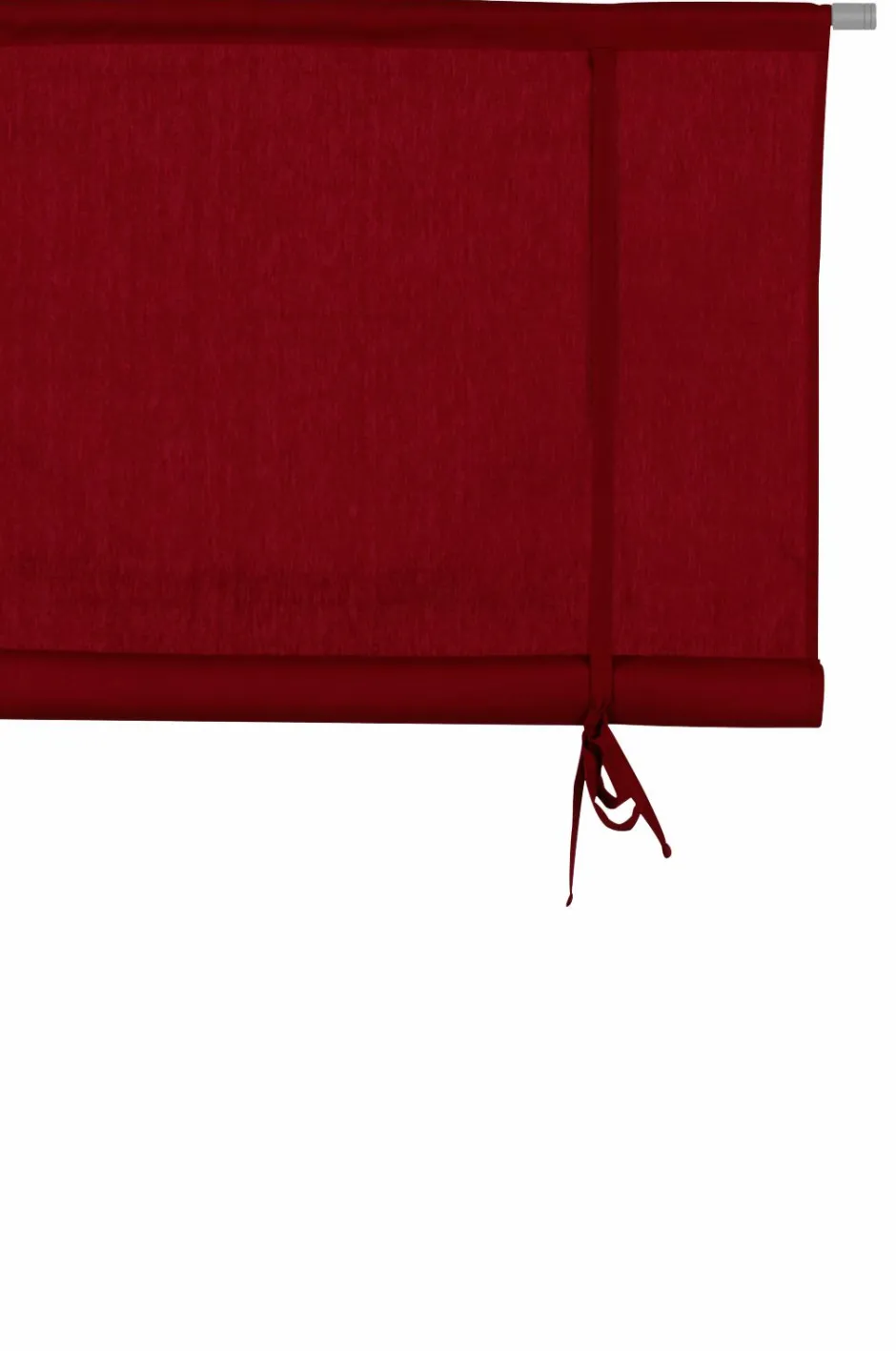 Clearance &Home Roll up-gardin af halvpanama Rød