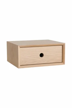 Sale &Home Sengebord Time Hvid laseret