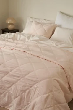 Best &Home Sengetæppe Heaven Check Lys abrikos