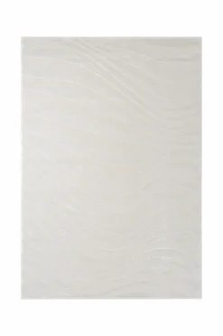 Sale &Home Tæppe Pansy Swirl Benhvid