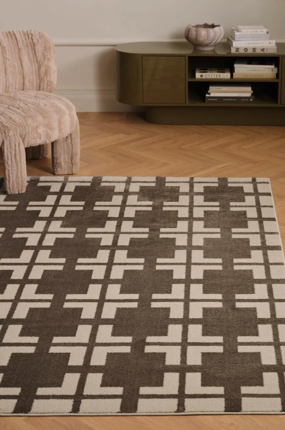 Online &Home Tæppe Real Check Beige