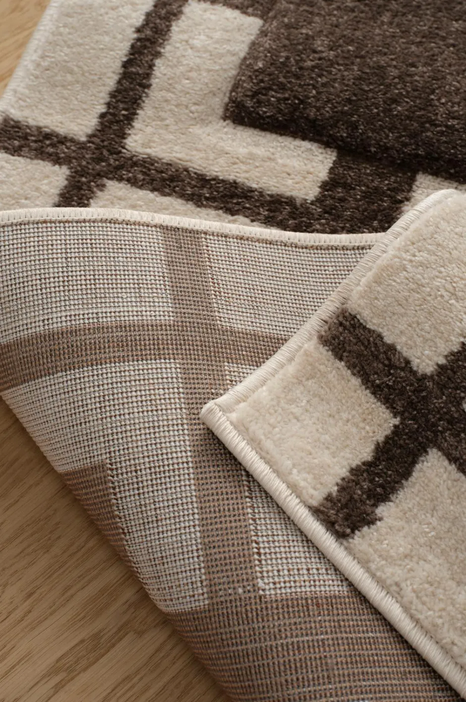 Online &Home Tæppe Real Check Beige