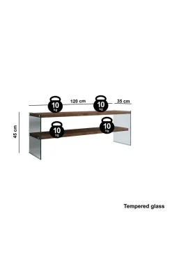 Clearance Homitis Mediebænk TV1003 Valnød