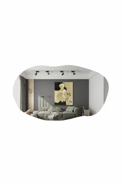 Sale Homitis Spejl Lossa 89 x 52 cm sort marmor Izmir/røgfarvet, matsort