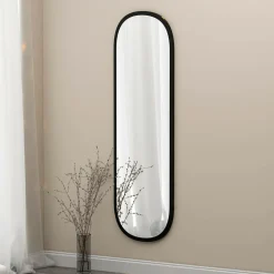 Outlet Homitis Spejl Magnum 120 x 40 cm sort marmor Izmir/røgfarvet, matsort