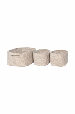 Online House Nordic Kurv Teixo sæt med 3 Beige