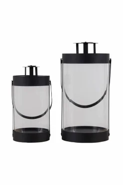 Discount House Nordic Lanterne Bondi 2 stk. Sort mat sort