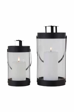 Discount House Nordic Lanterne Bondi 2 stk. Sort mat sort