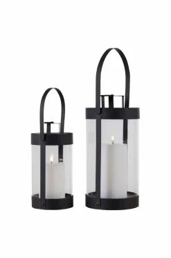 Discount House Nordic Lanterne Bondi 2 stk. Sort mat sort