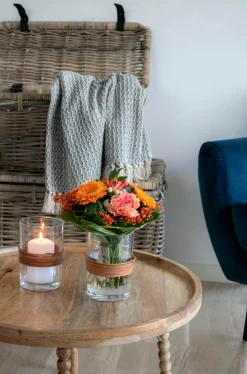 New House Nordic Opbevaringskurve Arlington, 3-pak Grå med sort læder