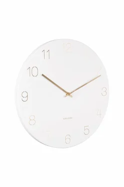 Hot Karlsson Vægur Charm Engraved Numbers Hvid