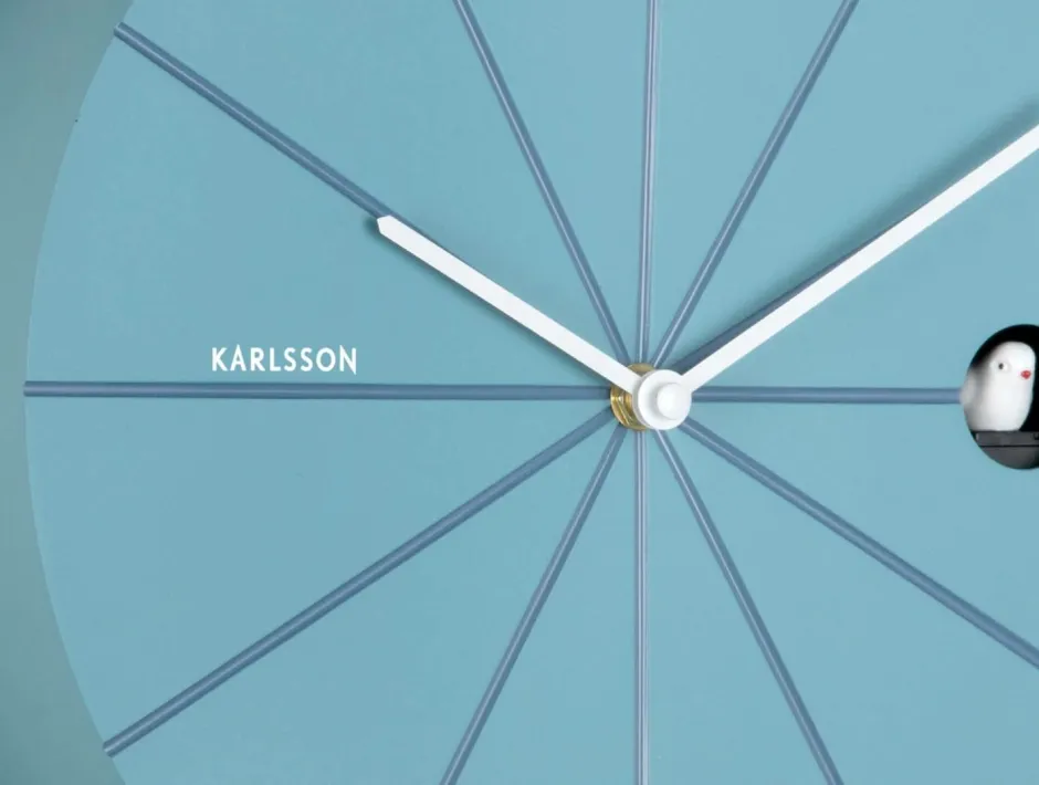 Hot Karlsson Vægur Destacado Cuckoo Luftblå med klassisk blå