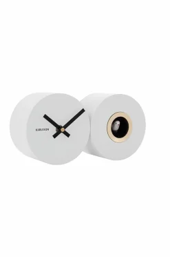 Clearance Karlsson Vægur Duo Cuckoo Hvid