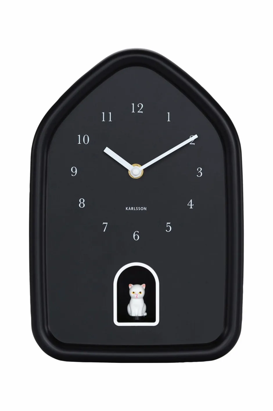 Clearance Karlsson Vægur Modern Kitty Sort