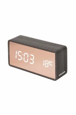 Hot Karlsson Vækkeur Copper Mirror LED Sort