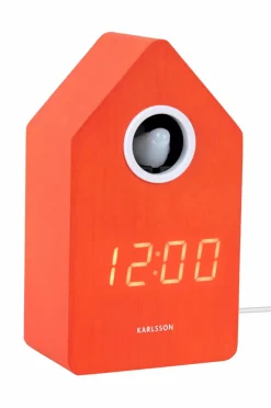 Hot Karlsson Vækkeur Cuckoo -LED Strålende orange