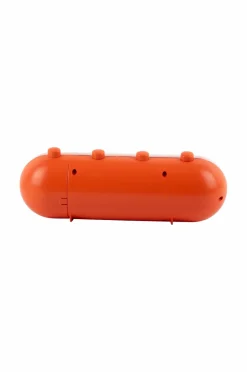 Hot Karlsson Vækkeur Retro Tube Calendar Flip Lys orange