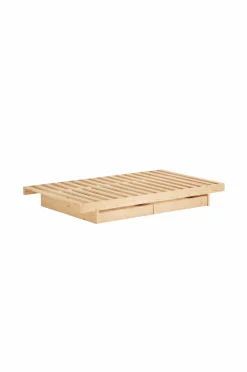 Outlet Karup Design Seng Kanso med 2 skuffer Rå fyrretræ