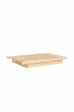 Clearance Karup Design Seng Kanso med 4 skuffer Ubehandlet træ