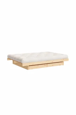 Clearance Karup Design Seng Kanso med 4 skuffer Ubehandlet træ
