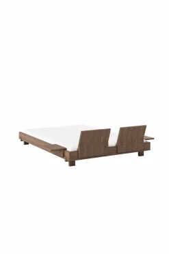 New Karup Design Social Bed W. 2 Pcs Back Rests And 2 Pcs Side Tables Carob brown lacquered
