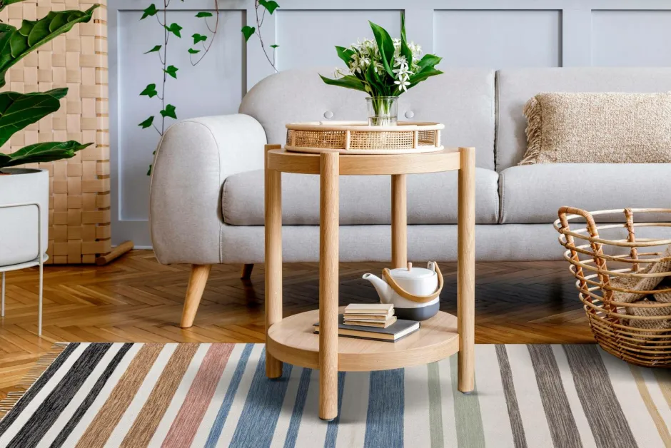 Sale KM Home Bomuldstæppe Pastell Multi