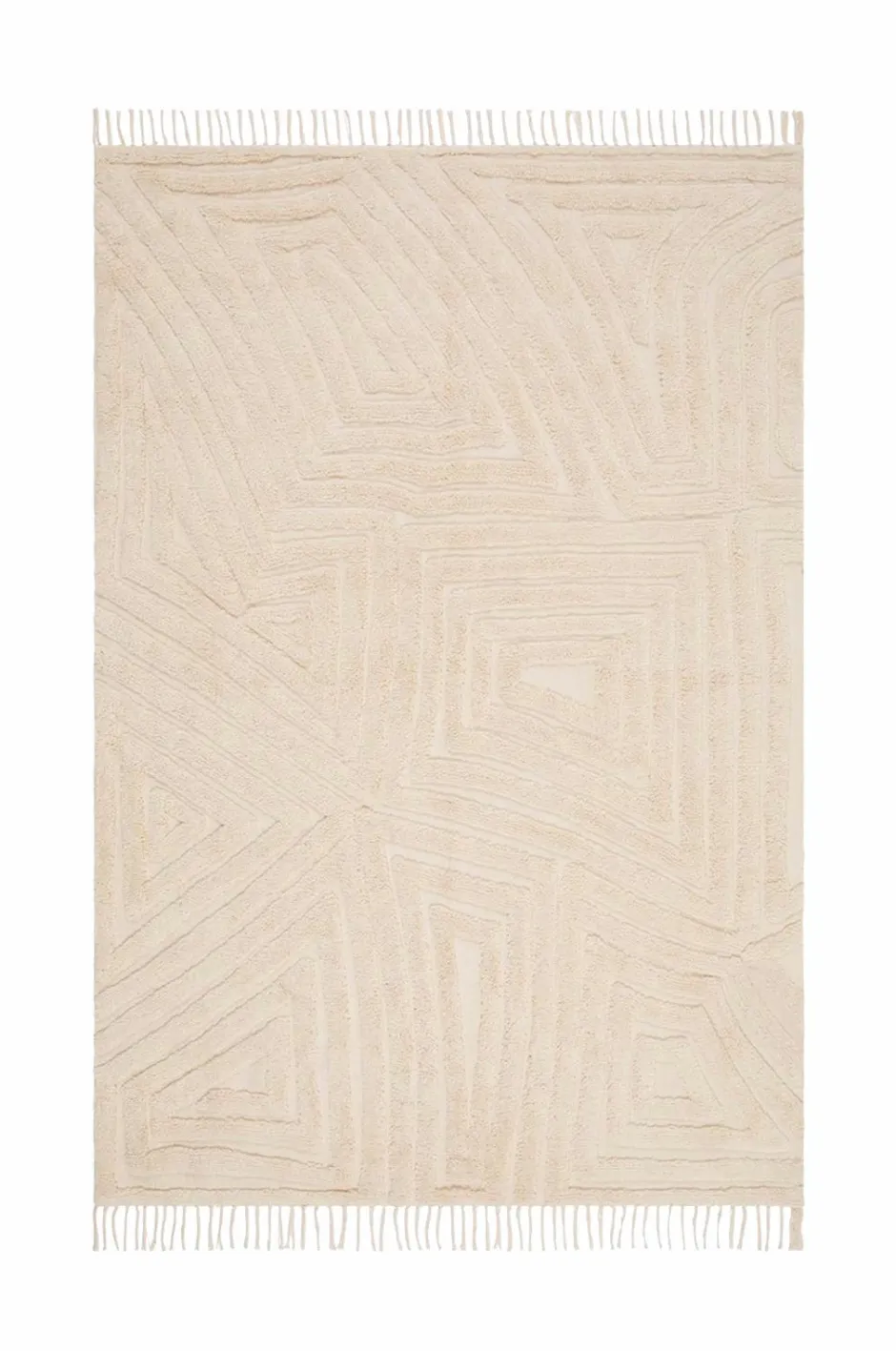 Clearance KM Home Bomuldstæppe Marocko Creme
