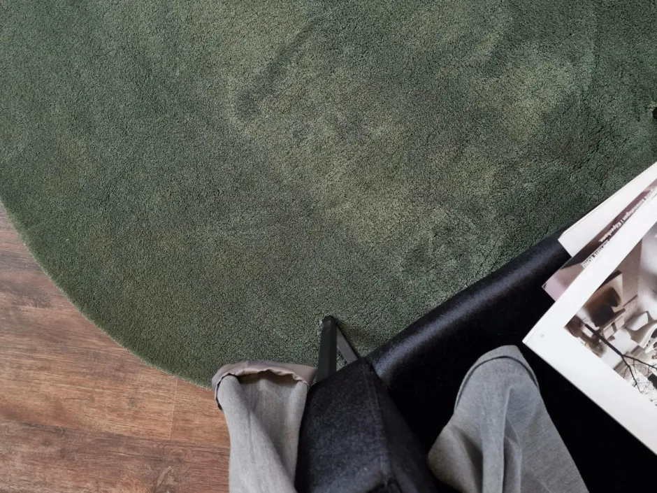 Online KM Home Gulvtæppe Soft Emerald green