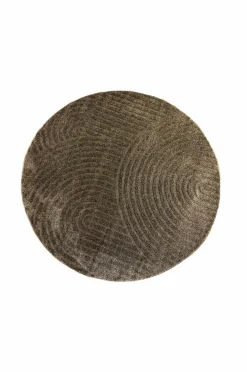 New KM Home Luvtæppe Genova Zen rund Mocca