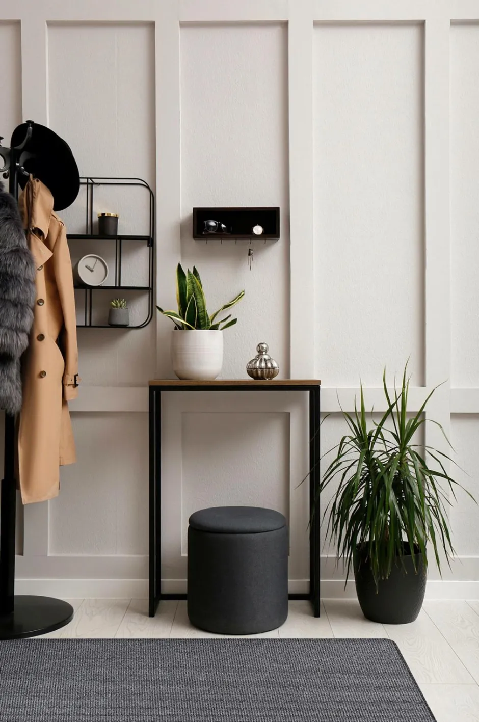Sale KM Home Maskinvævet tæppe Titan Grafit