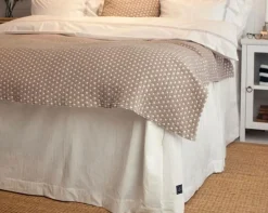 Outlet Lexington Sengekappe Herringbone Bedskirt White