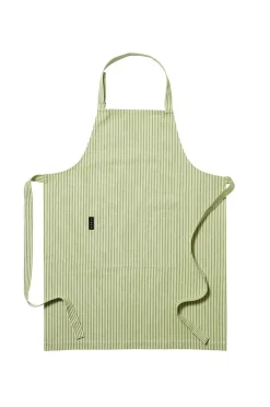 Discount Linum Forklæde Emma Moss Green