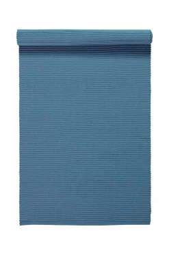 Online Linum Løber Uni 45x150 cm Deep Sea Blue
