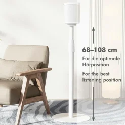 Discount LogiLink Gulvstativ Sonos Era 100 / Era 300 682-1068 mm No color