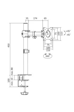 New LogiLink Monitorarm 13-27