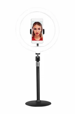 Clearance LogiLink Ring Light for Smartphone Ø 25 cm med bordstativ No color