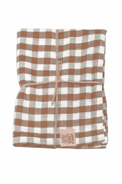 Discount Lovely Linen Bordløber Misty i vasket hør Almond Square