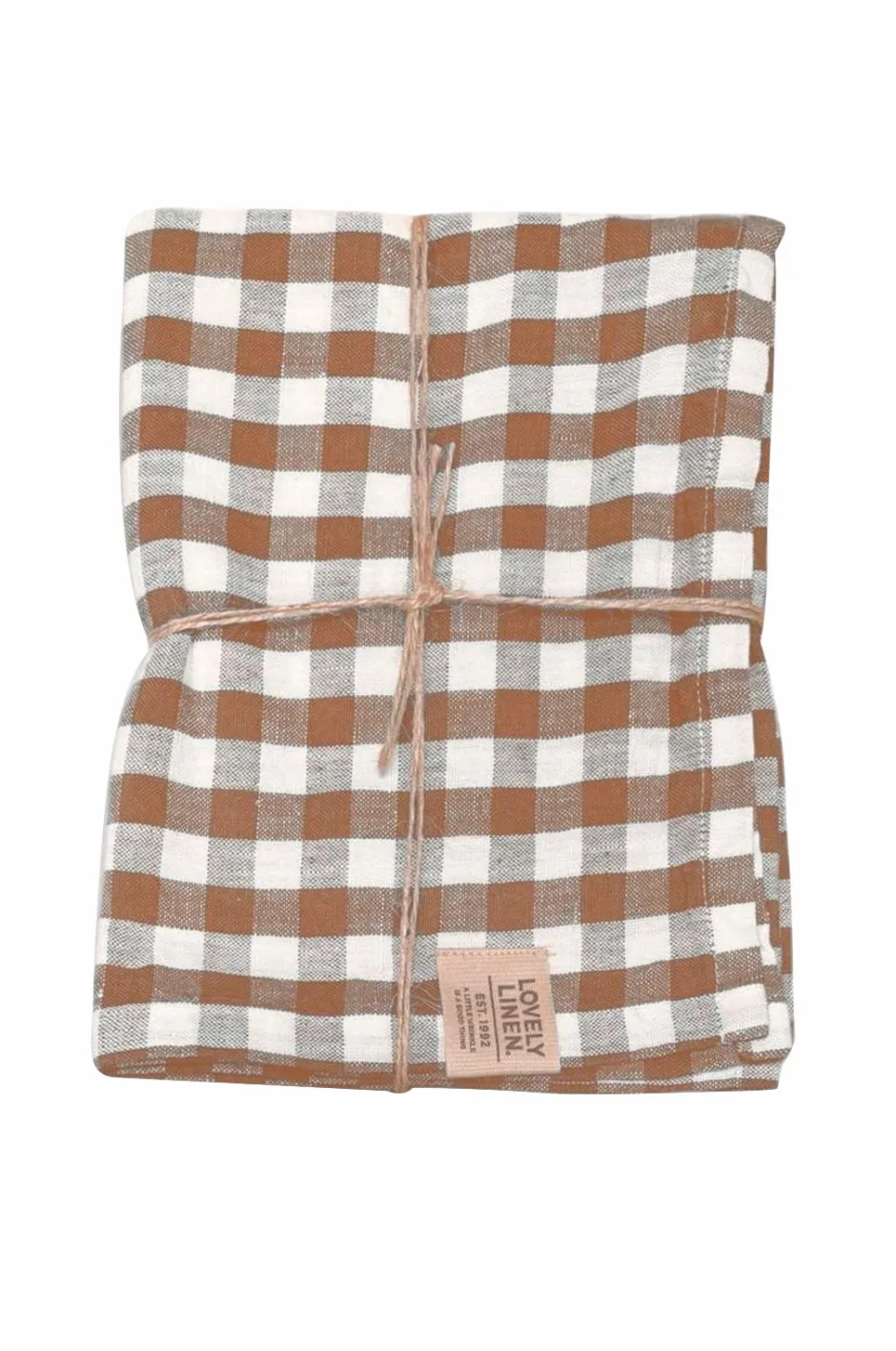 Discount Lovely Linen Bordløber Misty i vasket hør Almond Square