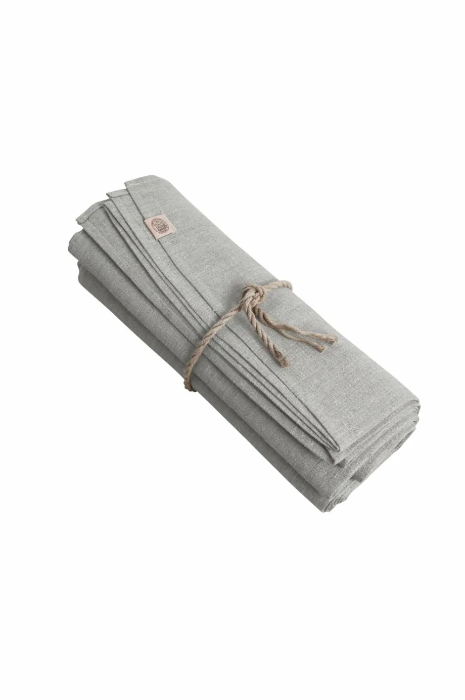 Online Lovely Linen Dug Classic Rund i strygerullet hør Stone
