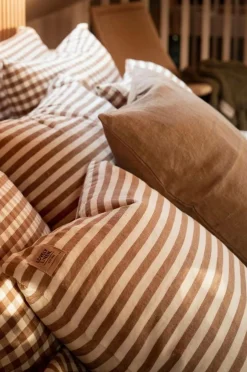 Sale Lovely Linen Dynebetræk Misty i vasket hør Almond Edge