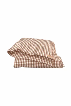 Discount Lovely Linen Dynebetræk Misty i vasket hør Almond Square
