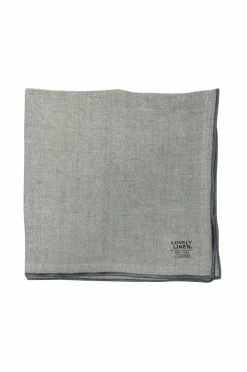 Clearance Lovely Linen Køkkenhåndklæde Grace i vasket hør Off-White