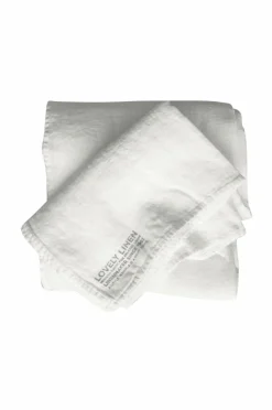 Clearance Lovely Linen Sengetæppe Lovely i vasket hør Off-white