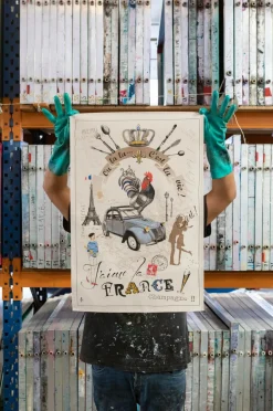 Maison Vivaraise Køkkenhåndklæde France Panorama 48 X 72 Multi