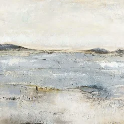 Online Malerifabrikken Design Painting / Trace Of Nature / 100x100 Cm / Egetræsramme Blå