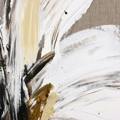 Best Malerifabrikken Hørmaleri / Explosive / 90x120 Cm / sort ramme Beige
