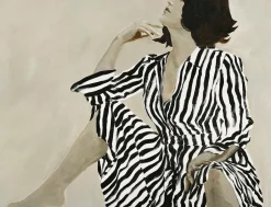 Online Malerifabrikken One Of A Kind / Blandet maleri / 120 X 90 cm Beige