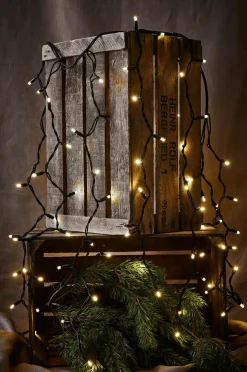Sale Markslöjd Gardin CHRISSLINE 1x1,5 m 100L LED Original Ekstra Sort mat sort