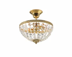 Markslöjd Krystalloftlampe Guldfarvet